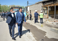 Мэр Бишкека поручил ускорить снос объектов на рынке «Мадина»